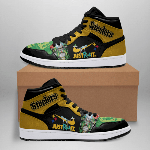 Rick And Morty Pittsburgh Steelers Shoes Air Jd Retro Sneakers V3400