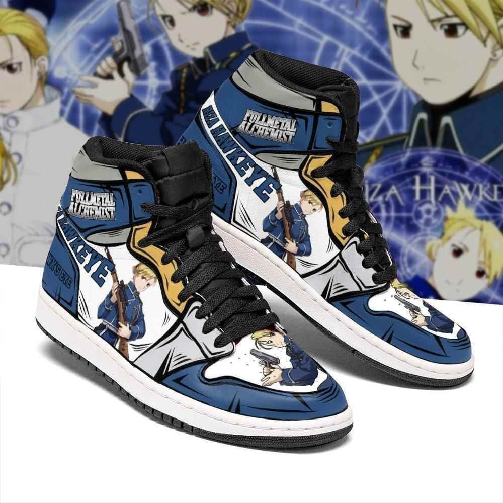 Riza Hawkeye Shoes Boots Fullmetal Alchemist Anime Sneakers Shoes Air Jd Retro Sneakers V3422