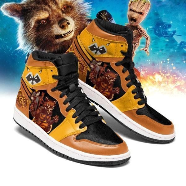 Rocket Raccoon Marvel Shoes Air Jd Retro Sneakers V3439