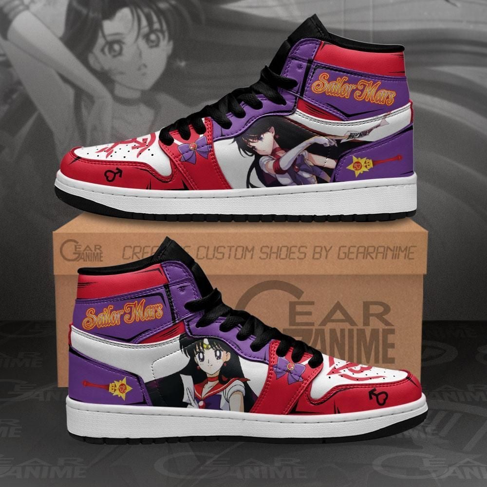 Sailor Mars Sailor Moon Anime Mn11 Shoes Air Jd Retro Sneakers V3472