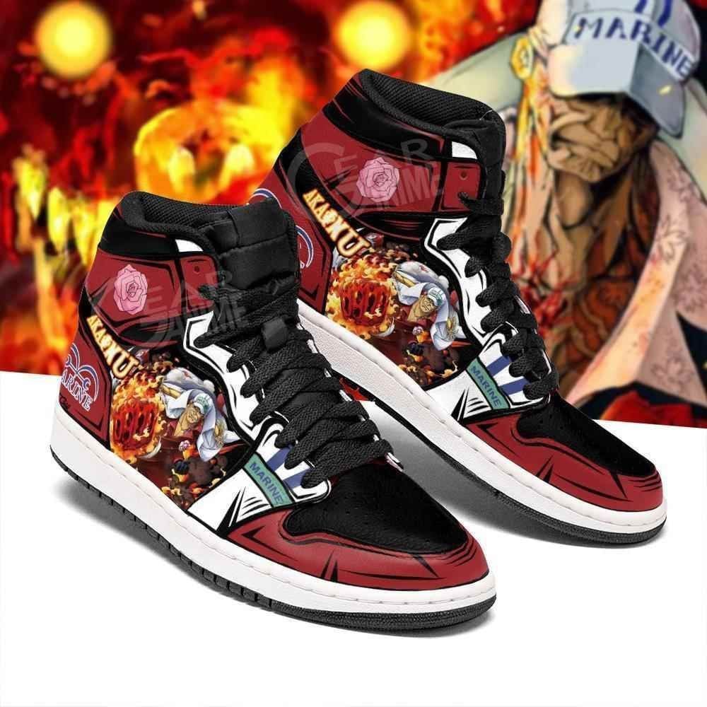 Sakazuki Akainu Admiral One Piece Anime Shoes Air Jd Retro Sneakers V3482