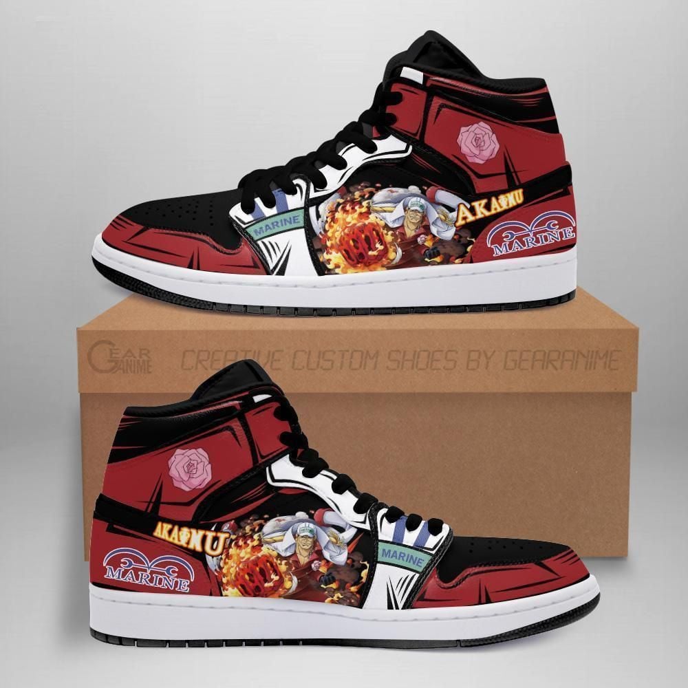 Sakazuki Akainu Admiral One Piece Sneakers Anime Shoes Sport V3484