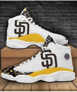 San Diego Padres Football Mlb Air Jd13 Sneaker Shoes VJD855