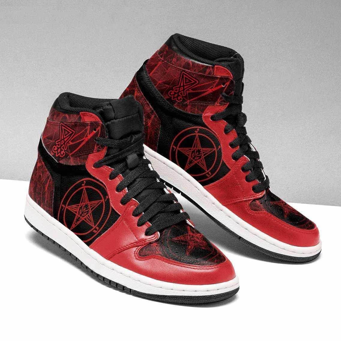 Satanic Red Custom Shoes Air Jd Retro Sneaker V3536