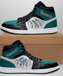 Seattle Mariners Mlb Outdoor Shoes Air Jd Retro Sneakers V3545