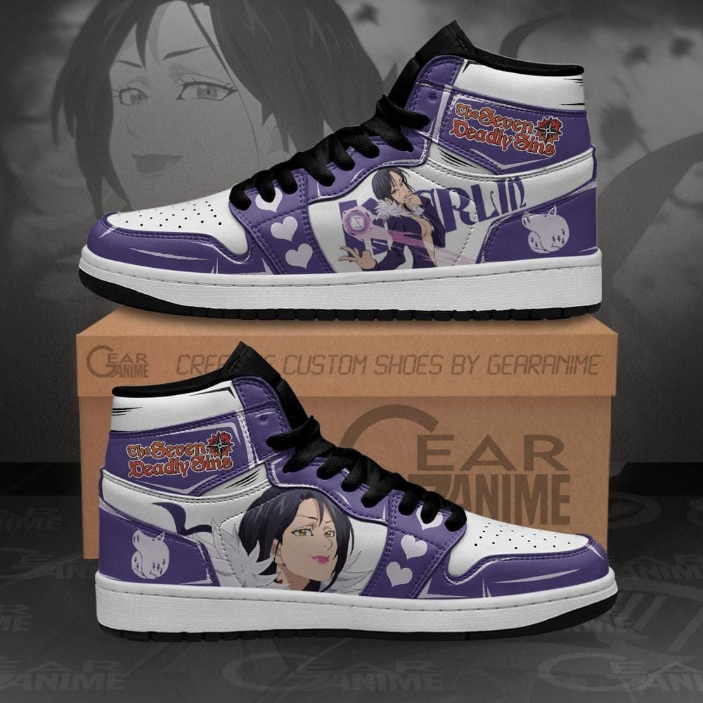 Seven Deadly Sins Merlin Anime Custom Shoes Air Jd Retro Sneakers V3558