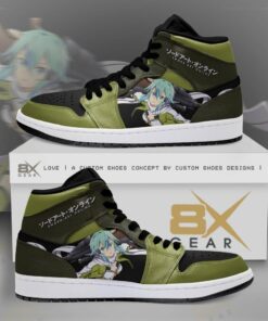 Sinon Sword Art Online Anime Shoes Air Jd Retro Sneakers V3595