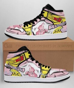 Skinny Majin Buu 2 Boots J1 Dragon Ball Z Anime Custom Shoes Air Jd Retro Sneakers V3605