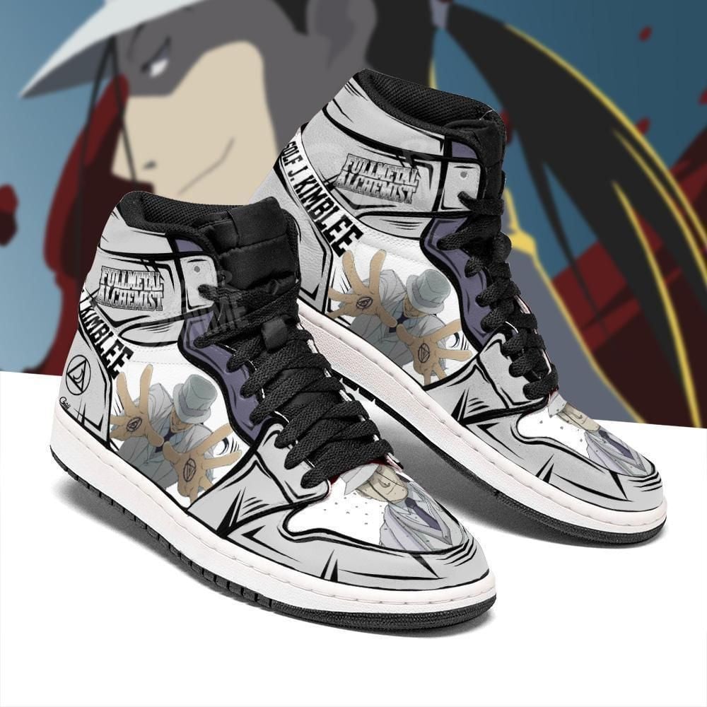 Solf J Kimblee Fullmetal Alchemist Anime Shoes Air Jd Retro Sneakers V3633