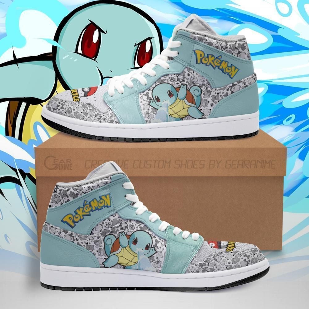 Squirtle Cute Pokemon Sneakers Shoes Sport V3694