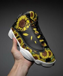 Sunflower Skull Retro Air Jd13 Sneaker Shoes VJD874