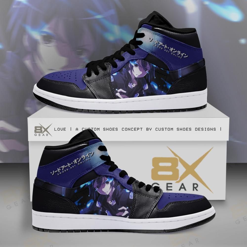 Sword art online Kirito Anime Sneakers Shoes Air Jd Retro Sneakers V3790