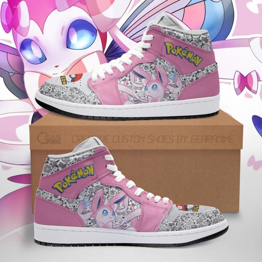 Sylveon Cute Pokemon Fan Pt04 Shoes Air Jd Retro Sneakers V3801