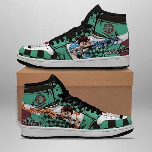 Tanjiro Demon Slayer Shoes Air Jd Retro Sneakers V3847