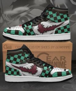 Tanjiro Kamado Demon Slayer Custom Anime Shoes Air Jd Retro Sneakers V3852