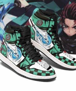 Tanjiro Water Skill Costume Demon Slayer Anime Shoes Air Jd Retro Sneakers V3874