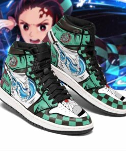 Tanjiro Water Skill Demon Slayer Anime Shoe Boots Leather Shoes Air Jd Retro Sneakers V3876