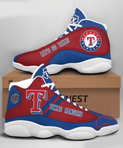 Texas Rangers Football Mlb Air Jd13 Sneaker Shoes VJD206