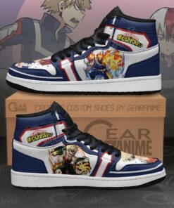 Todoroki And Bakugo My Hero Academia Anime Shoes Air Jd Retro Sneakers V3989