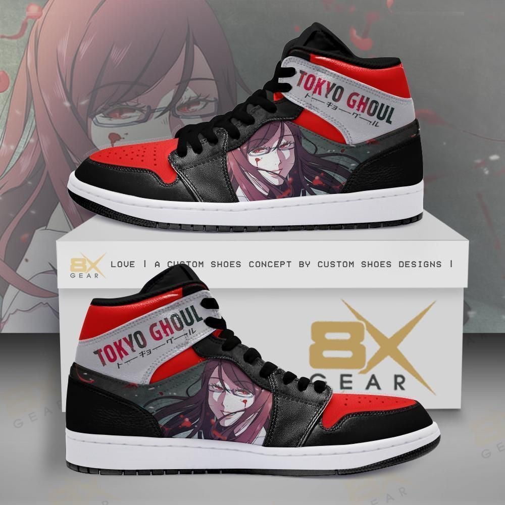 Tokyo Ghoul Rize Kamishiro Bloodstains Anime Shoes Air Jd Retro Sneaker V3999