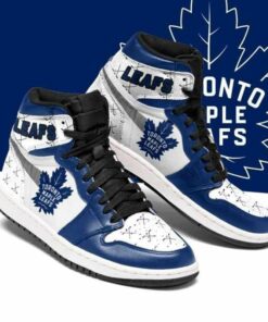 Toronto Maple Leafs Ice Hockey Shoes Air Jd Retro Sneakers V4009