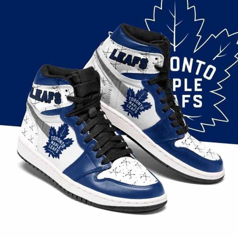 Toronto Maple Leafs Ice Hockey Shoes Air Jd Retro Sneakers V4009