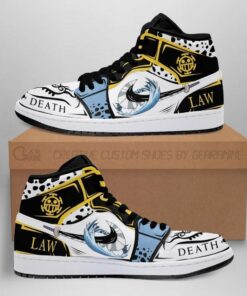 Trafalgar Law Room Skill One Piece Anime Sneakers Shoes Sport V4037