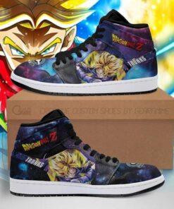 Trunks Boots J1 Galaxy Dragon Ball Z Anime Custom Shoes Air Jd Retro Sneakers V4041