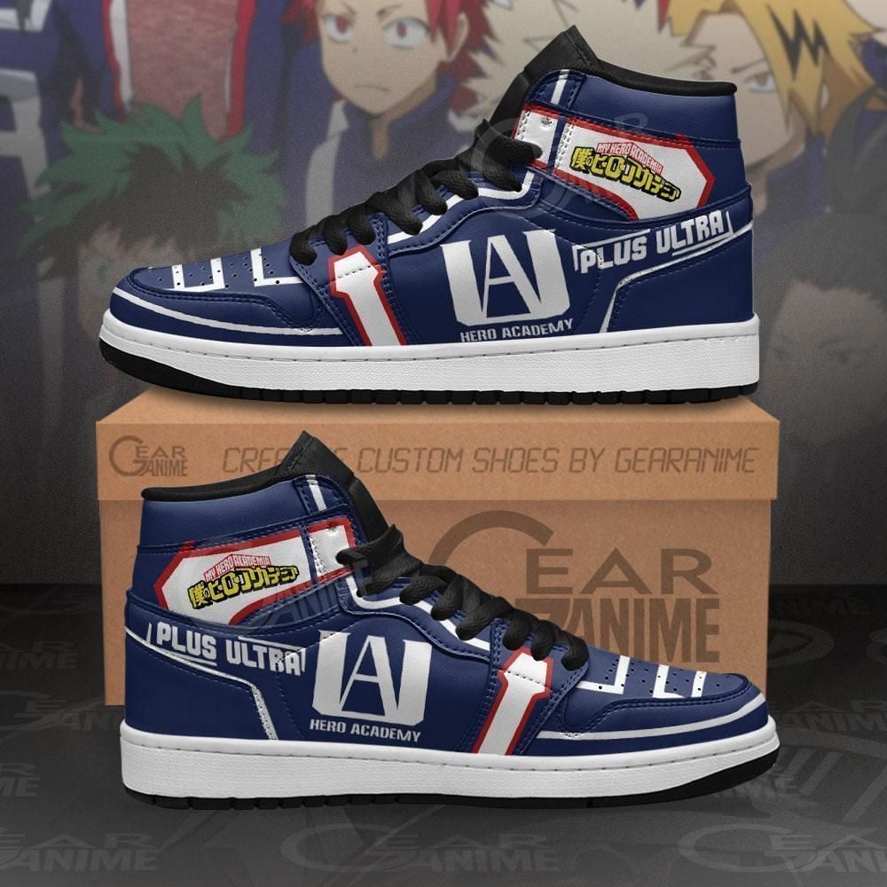 Ua High School Uniform Plus Ultra Mha Anime Shoes Air Jd Retro Sneakers V4055