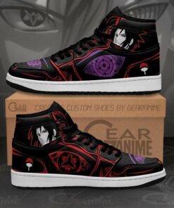 Uchiha Sasuke Eternal Mangekyou & Rinne Sharingan Anime Shoes Air Jd Retro Sneakers V4060