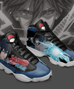 Uchiha Sasuke Naruto Custom Anime  Air Jd13 Sneaker Shoes VJD809