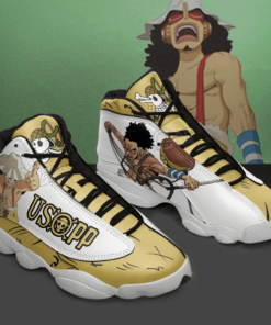 Usopp One Piece Anime Sneaker Air Jd13 Sneaker Shoes VJD985