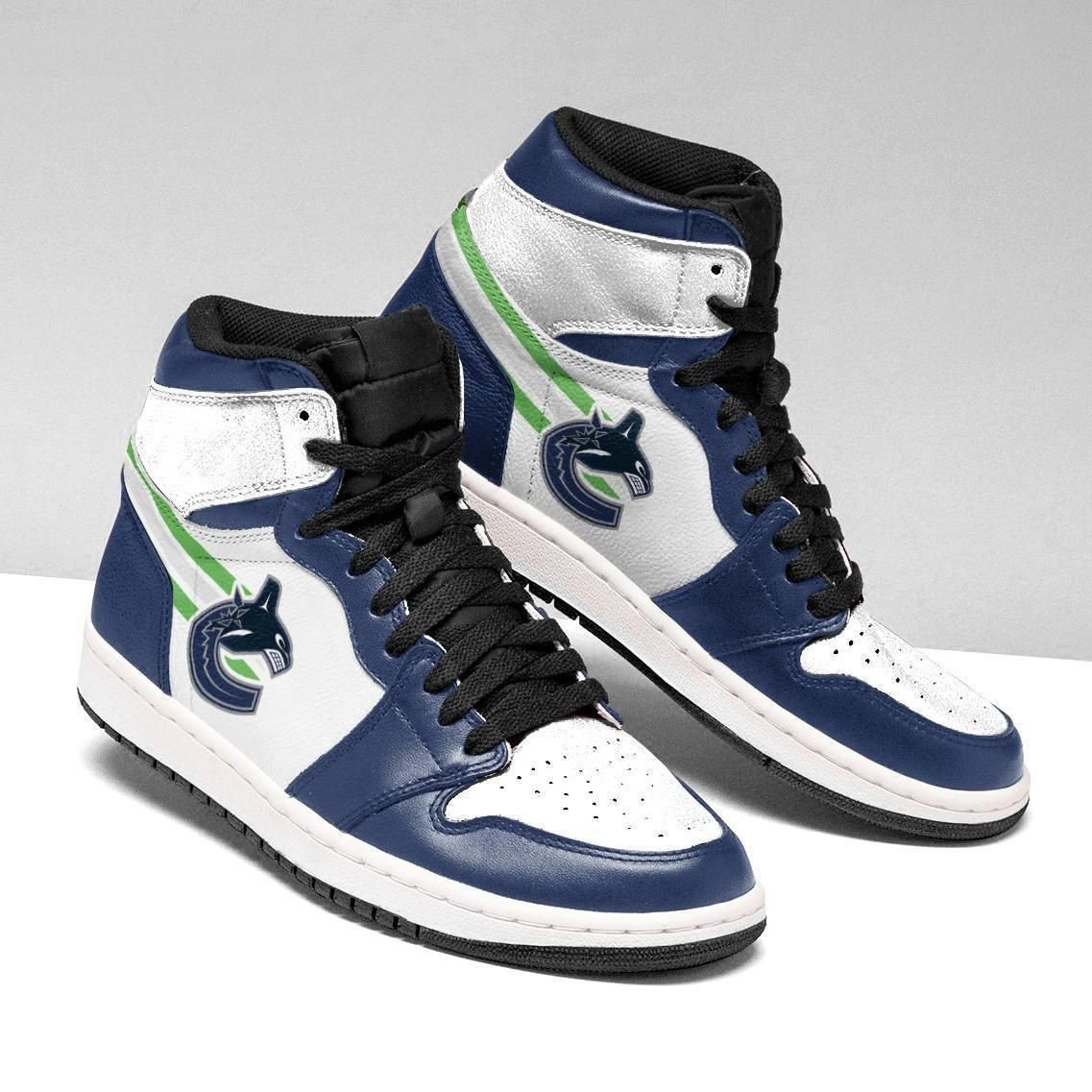 Vancouver Canucks Nhl Shoes Air Jd Retro Sneakers V4103