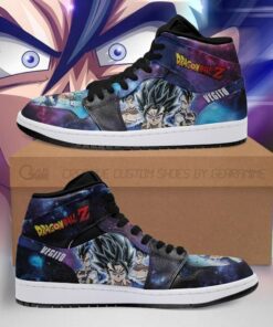 Vegito 2 Boots J1 Galaxy Dragon Ball Z Anime Custom Shoes Air Jd Retro Sneakers V4125