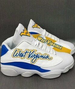 West Virginia Mountaineers Football Ncaa Air Jd13 Sneaker Shoes VJD659