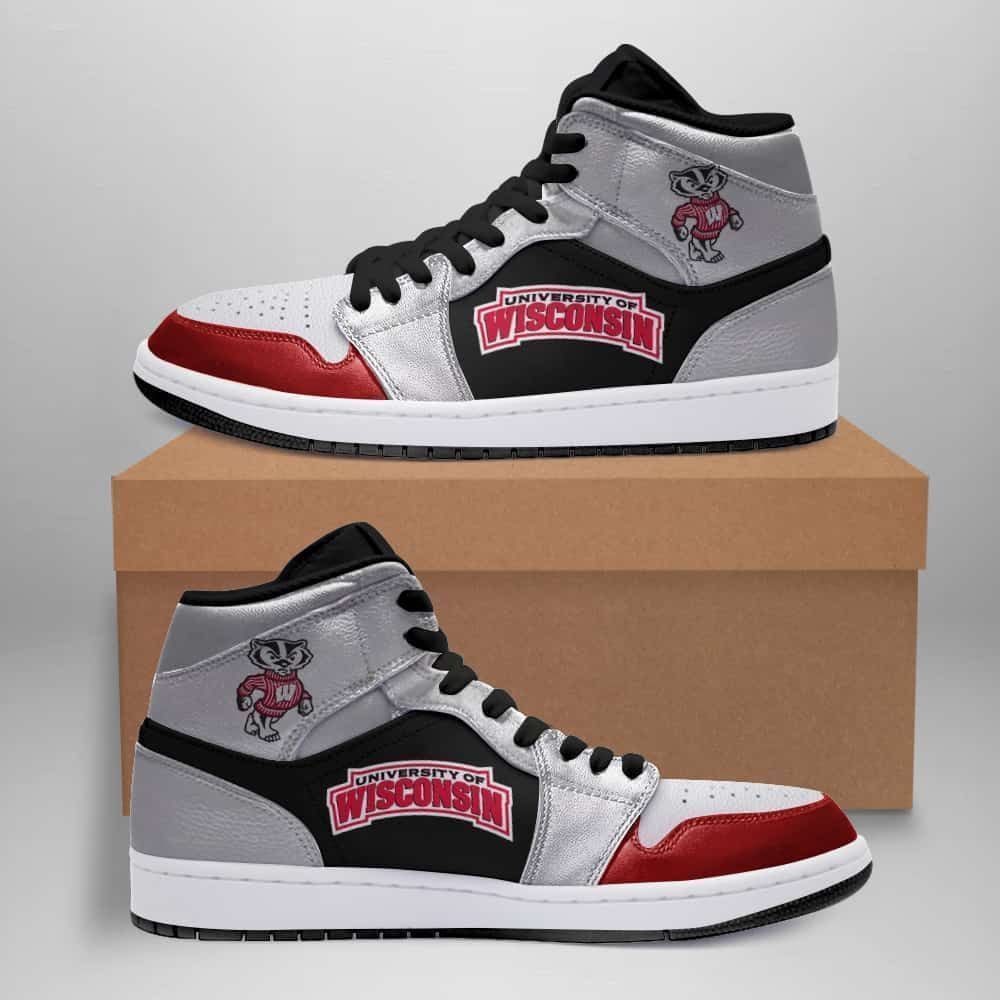 Wisconsin Badgers Shoes Air Jd Retro Sneakers V4234