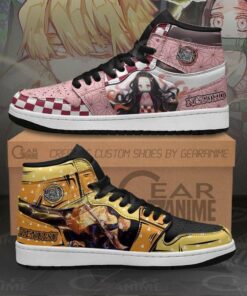 Zenitsu & Nezuko Demon Slayer Anime Shoes Air Jd Retro Sneakers V4272