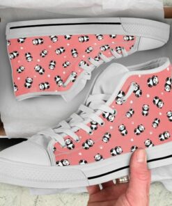 cute baby panda pattern print white high top shoes 04 600x600