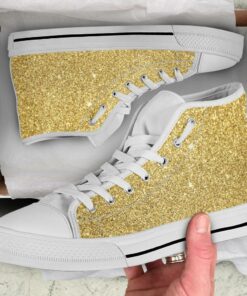 Gold Glitter Canvas Shoes